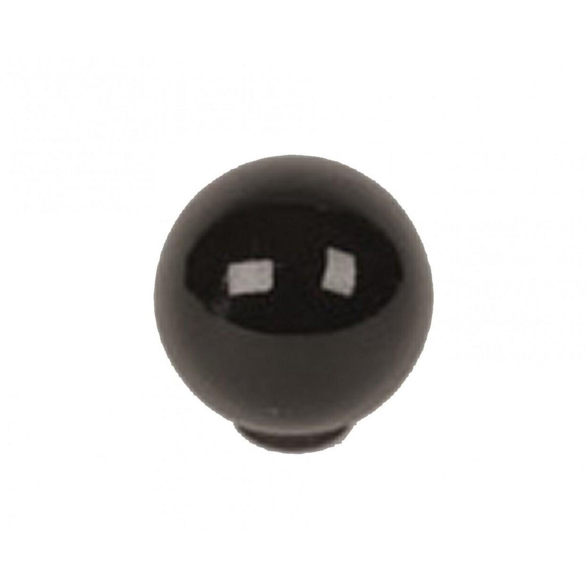 CENTRALE BRICO Bouton de meuble noir Boule abs brillant H.29 x l.28 x P.28 mm