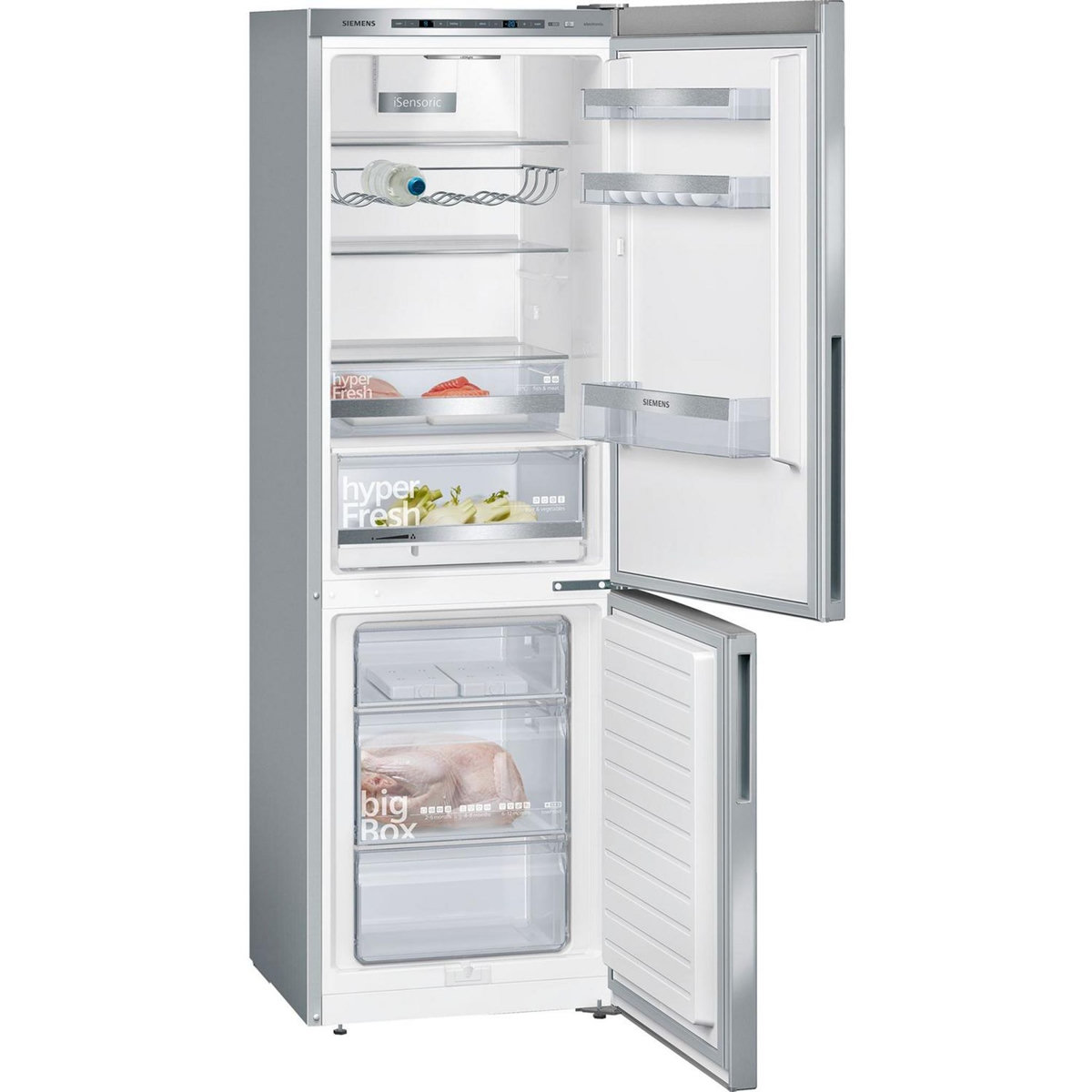 Siemens Réfrigérateur combiné 60cm 308l brassé - kg36eaica