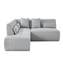 Voir la diapositive 1 : LISA DESIGN Onyx - canapé modulable d'angle gauche - 5 places - en tissu mailles 3d