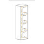 Voir la diapositive 4 : Paris Prix Vitrine LED Murale Design  Fly C3  170cm Noir