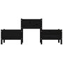 Voir la diapositive 4 : VIDAXL Jardiniere Noir 178,5x44x75 cm Bois massif de pin