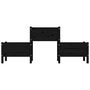 Voir la diapositive 4 : VIDAXL Jardiniere Noir 178,5x44x75 cm Bois massif de pin