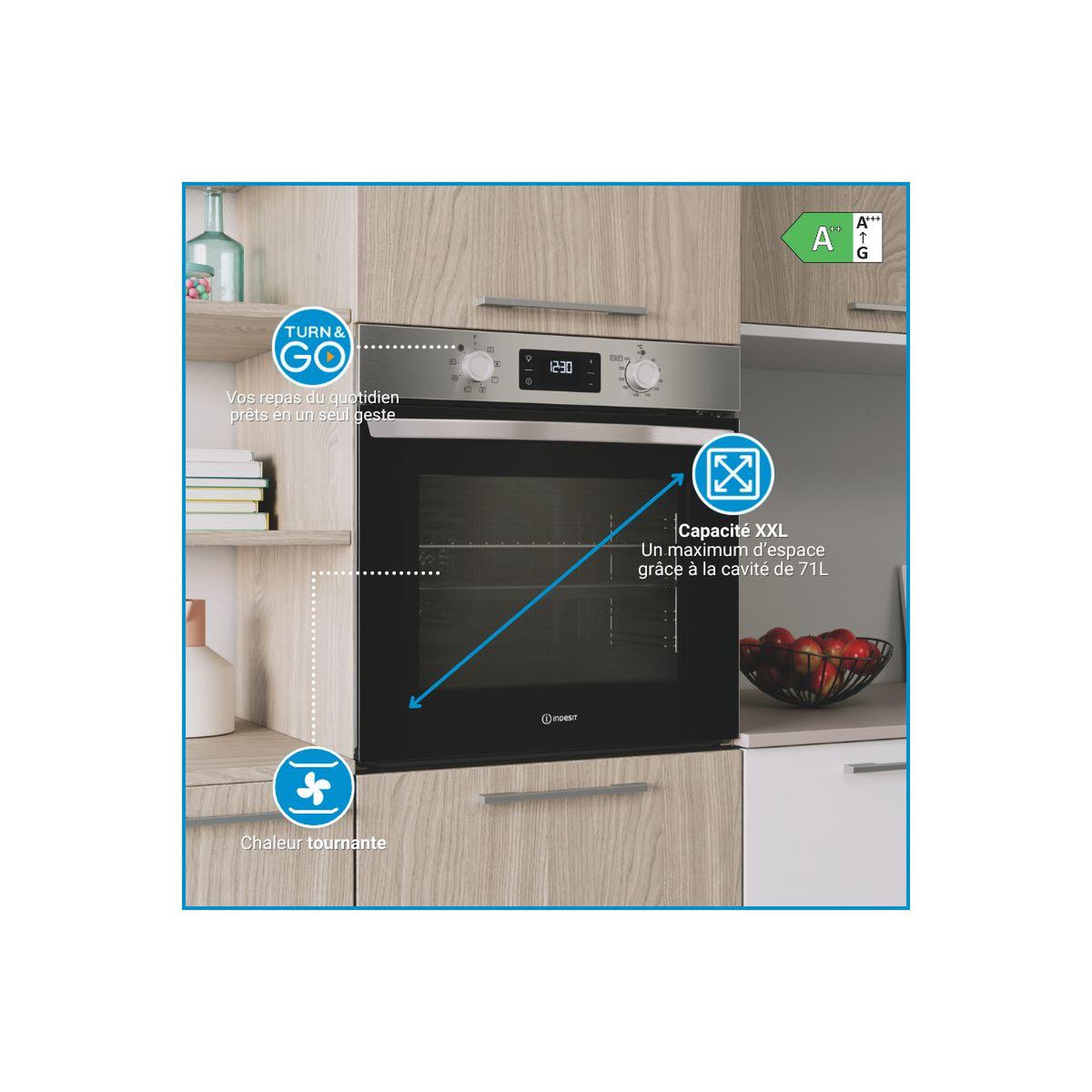 Voir la diapositive 3 : Indesit Four encastrable io275px