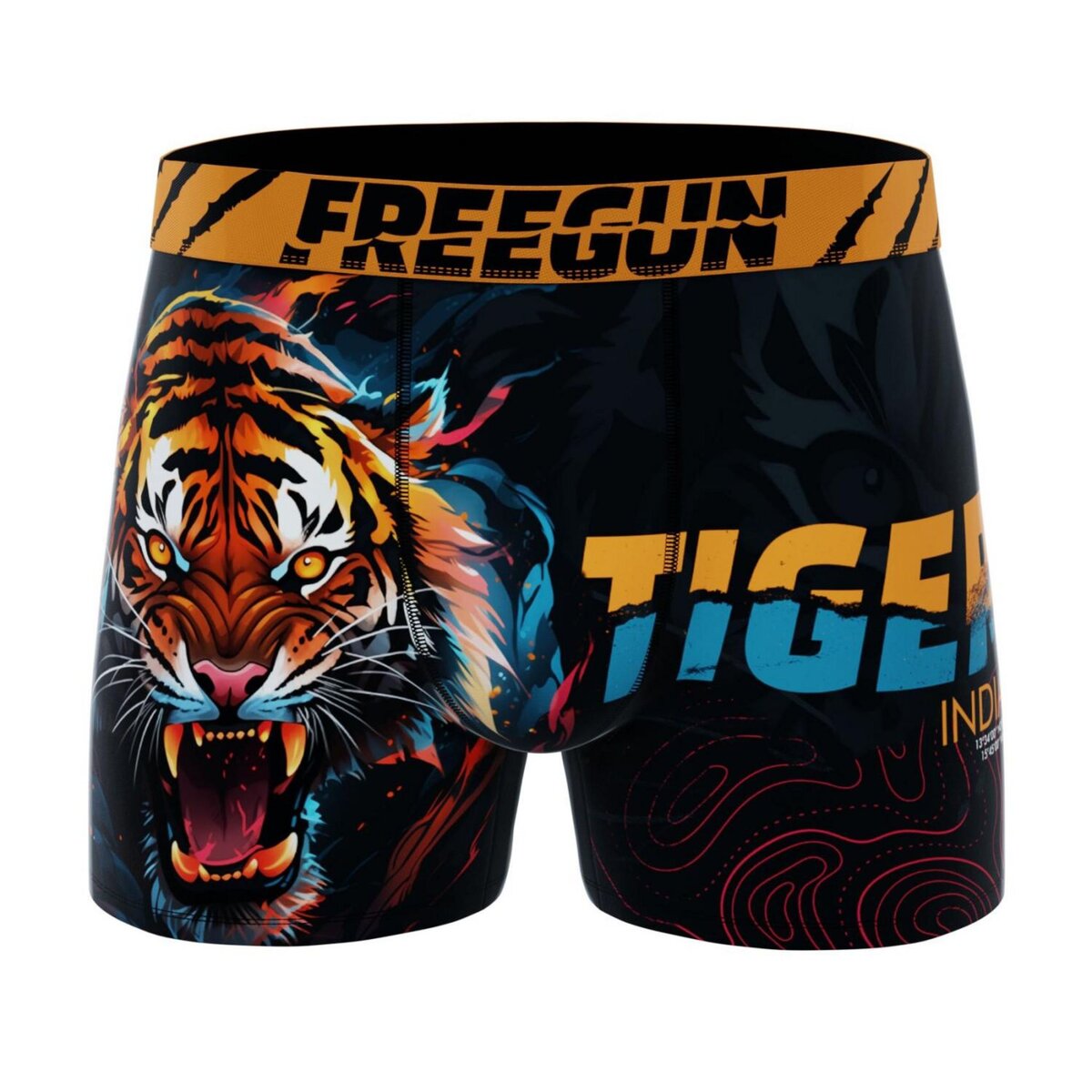 FREEGUN Lot de 4 boxers enfant Wild Animals