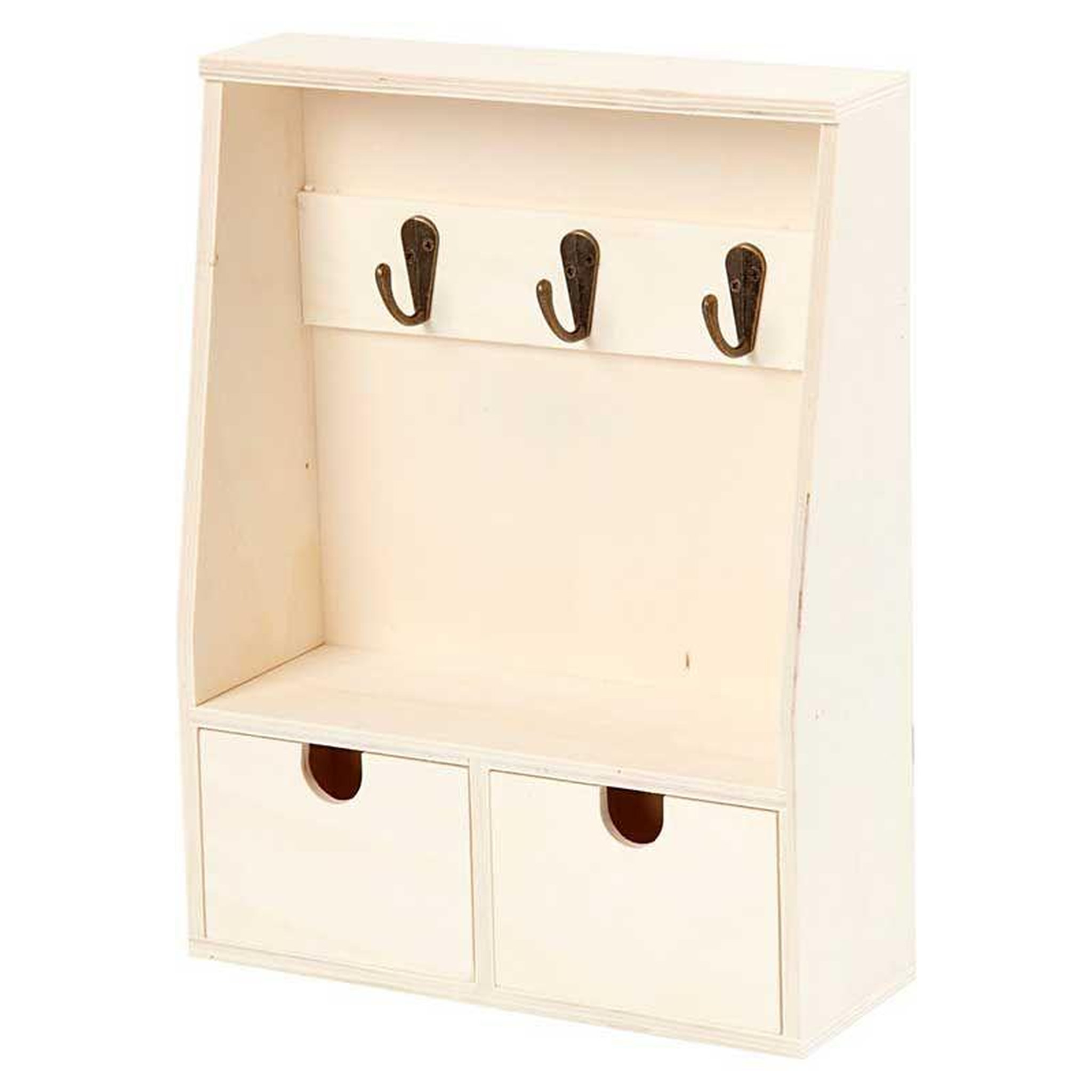 CREATIV COMPANY Boîte à clés en bois 28,5 x 22 x 8 cm