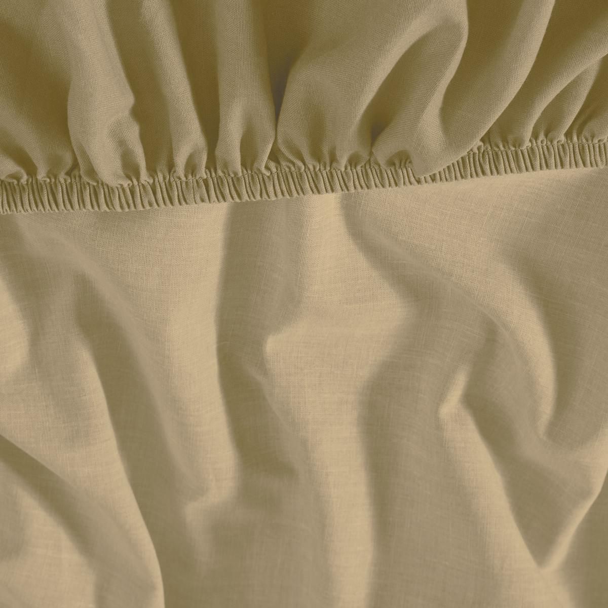 Sensei Maison Drap housse en coton lavé biologique bonnet 30 cm ORGANIKA