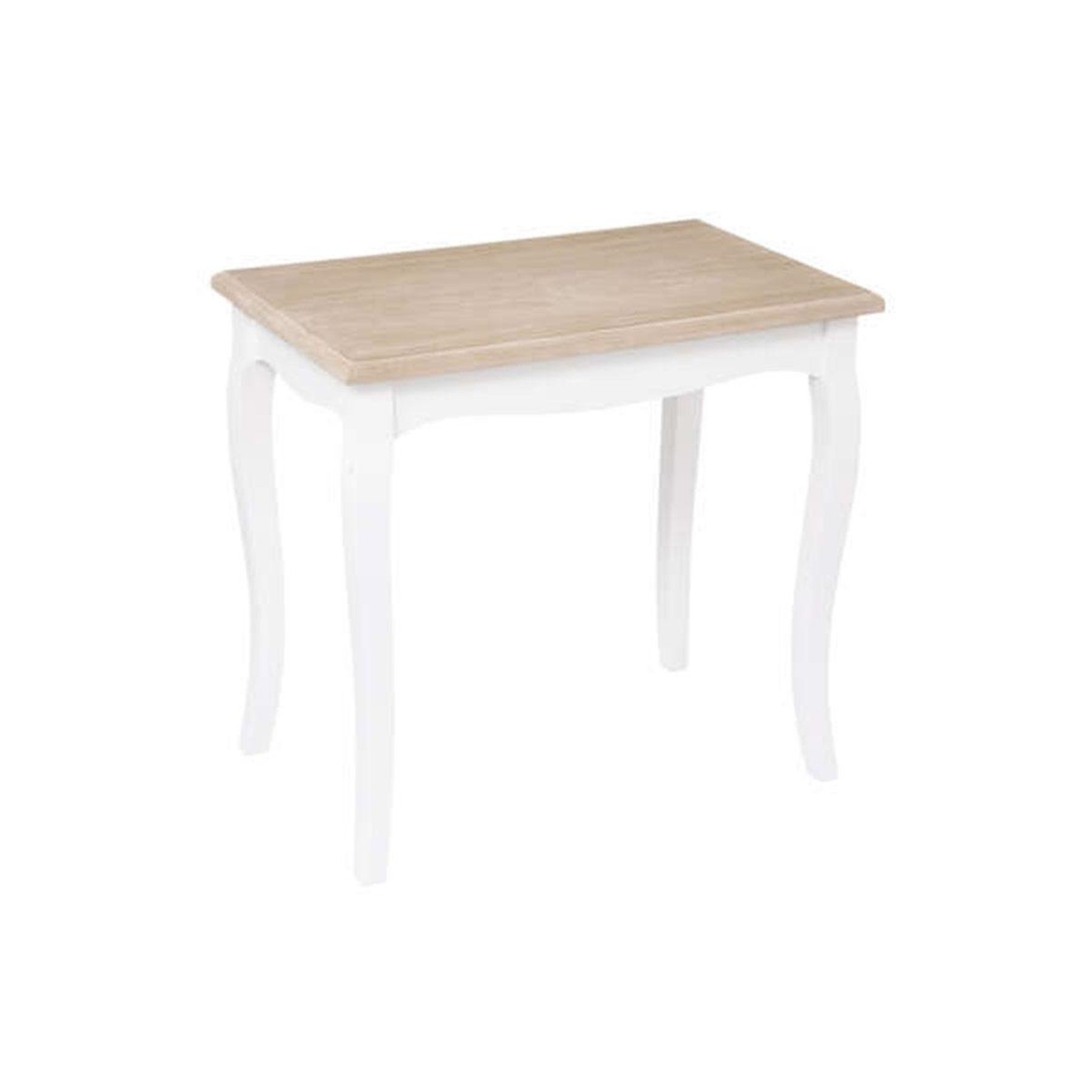 Voir la diapositive 2 : ATMOSPHERA Lot de 2 Tables Basses  Chrysa  60cm Blanc