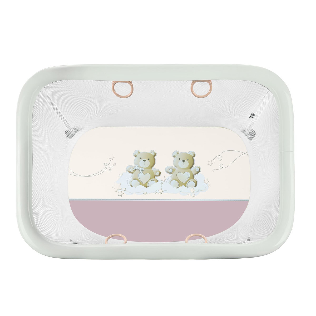 BREVI Parc rectangulaire pliage à plat- mon petit ours