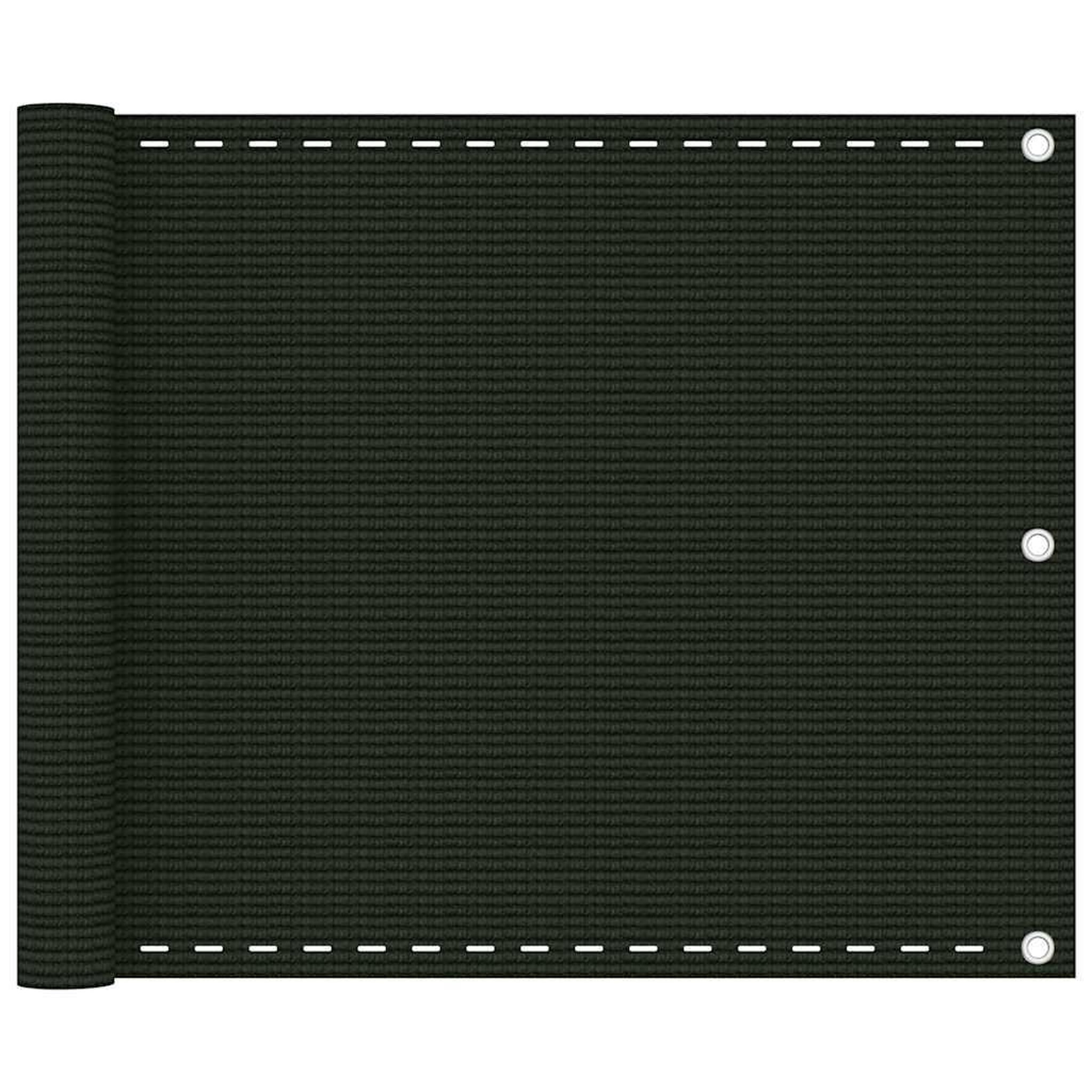 VIDAXL Ecran de balcon Vert fonce 75x300 cm PEHD