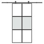 Voir la diapositive 1 : VIDAXL Porte coulissante kit de quincaillerie trempe verre aluminium