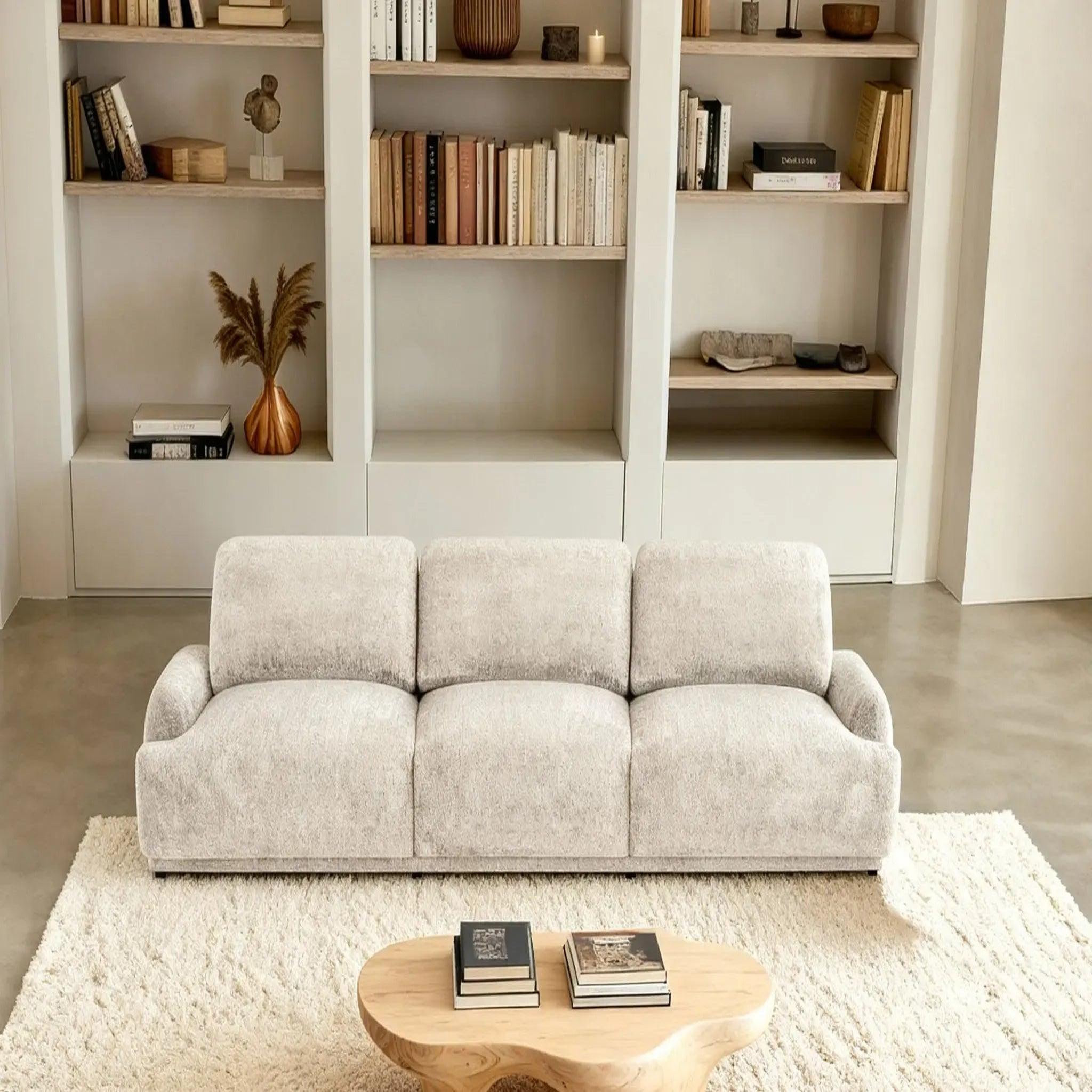 Voir la diapositive 6 : CASANOVA PARIS Rosalie - canapé droit tissu chenille 3 places