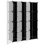 Voir la diapositive 4 : VIDAXL Cubes de rangement 12 pcs avec portes Noir PP