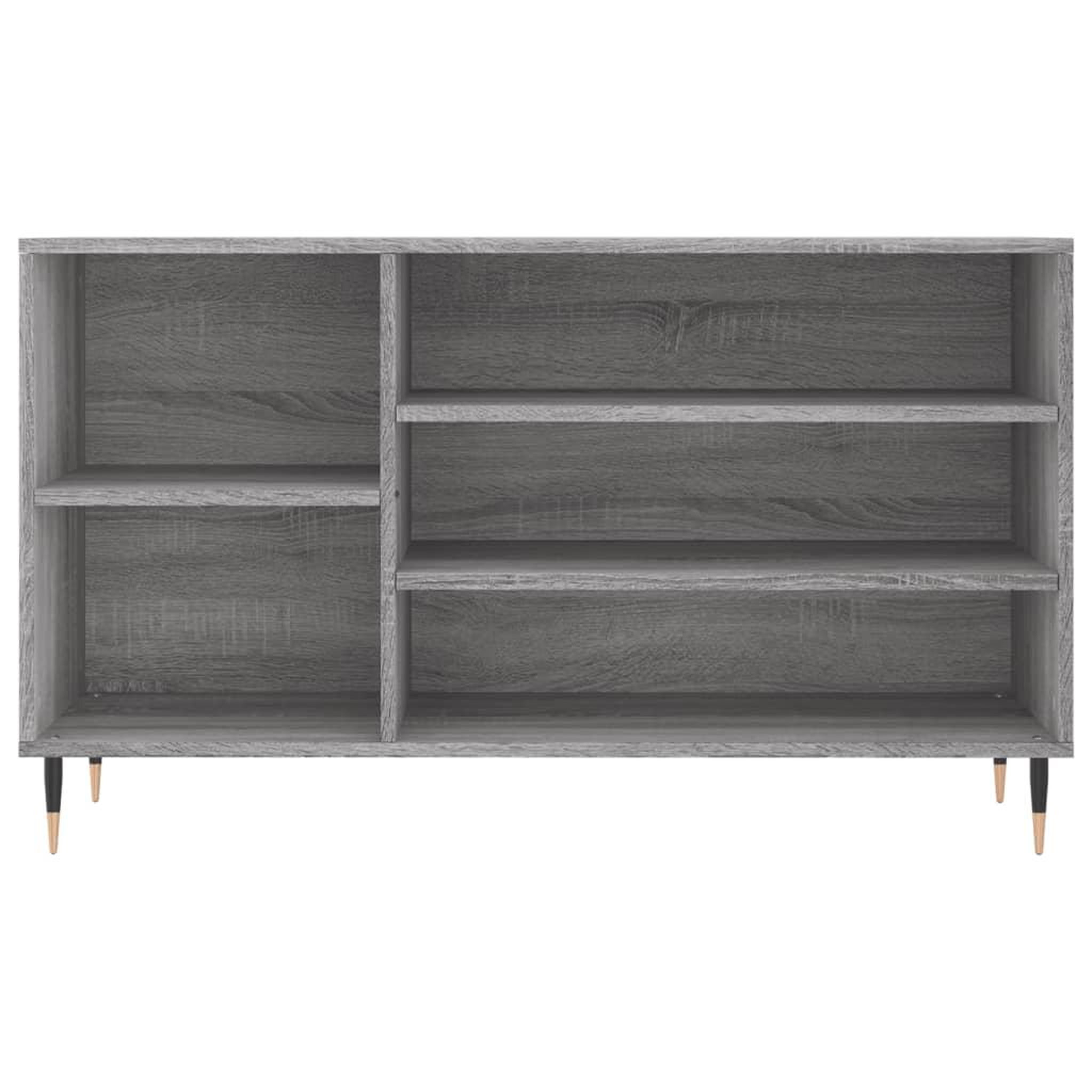 Voir la diapositive 4 : VIDAXL Armoire a chaussures Sonoma gris 102x36x60 cm Bois d'ingenierie