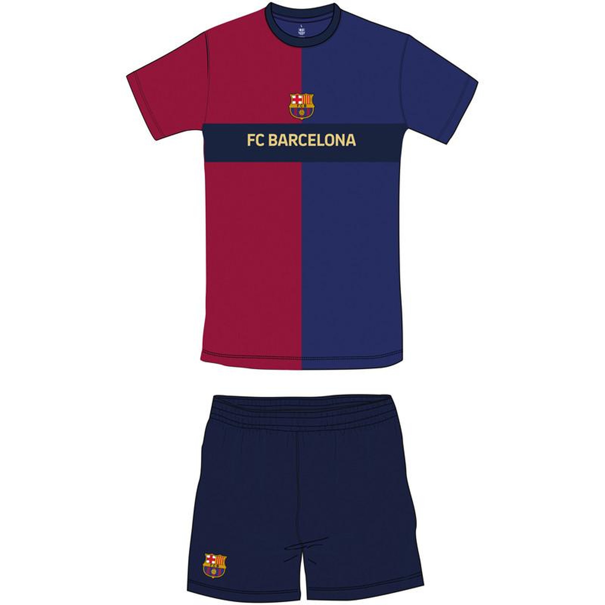 HOLIPROM KIT 8A SHORT T SHIRT BARCELONE HOLIPROM HOM5001KF125 8
