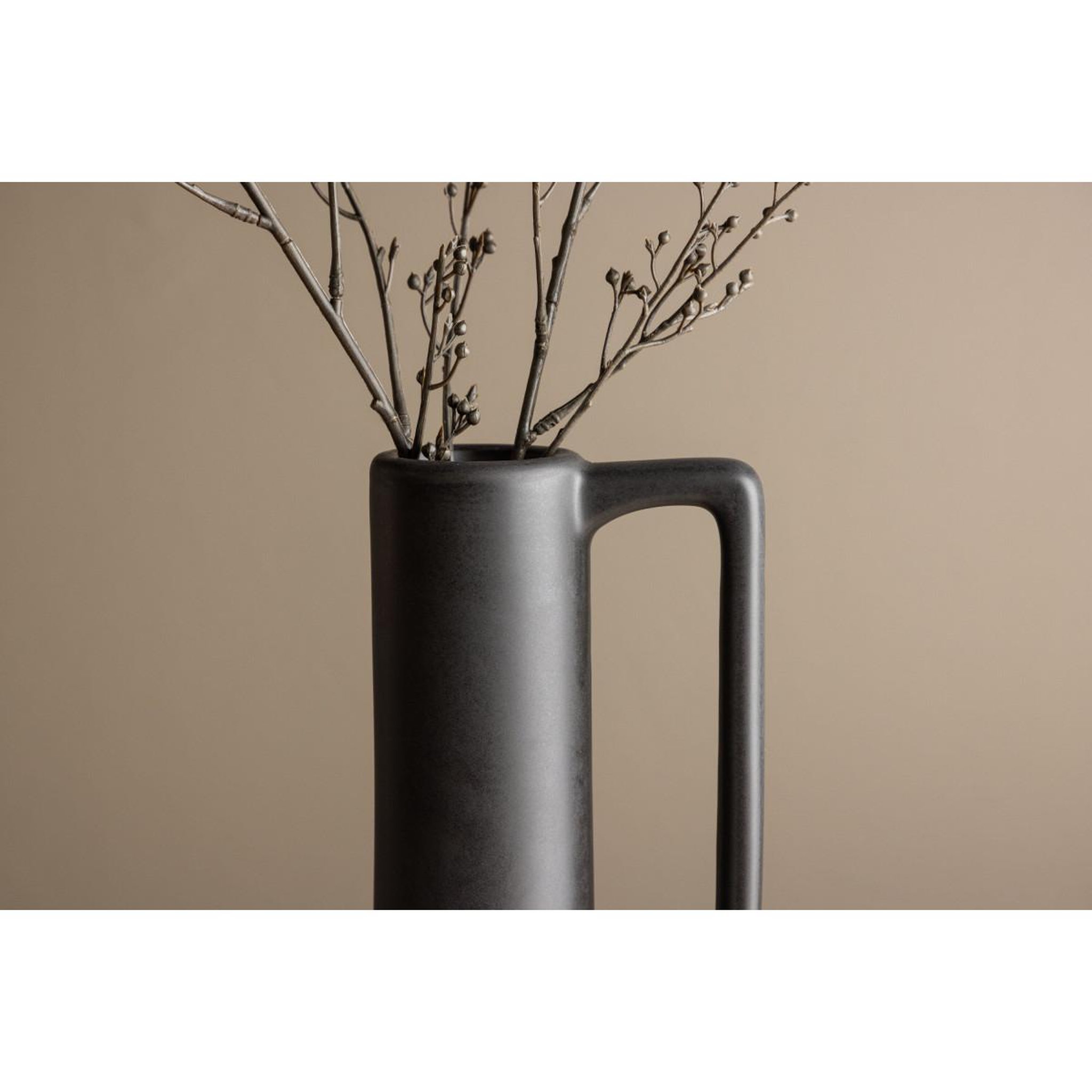 Voir la diapositive 6 : Paris Prix Vase design en céramique  allis  36cm noir