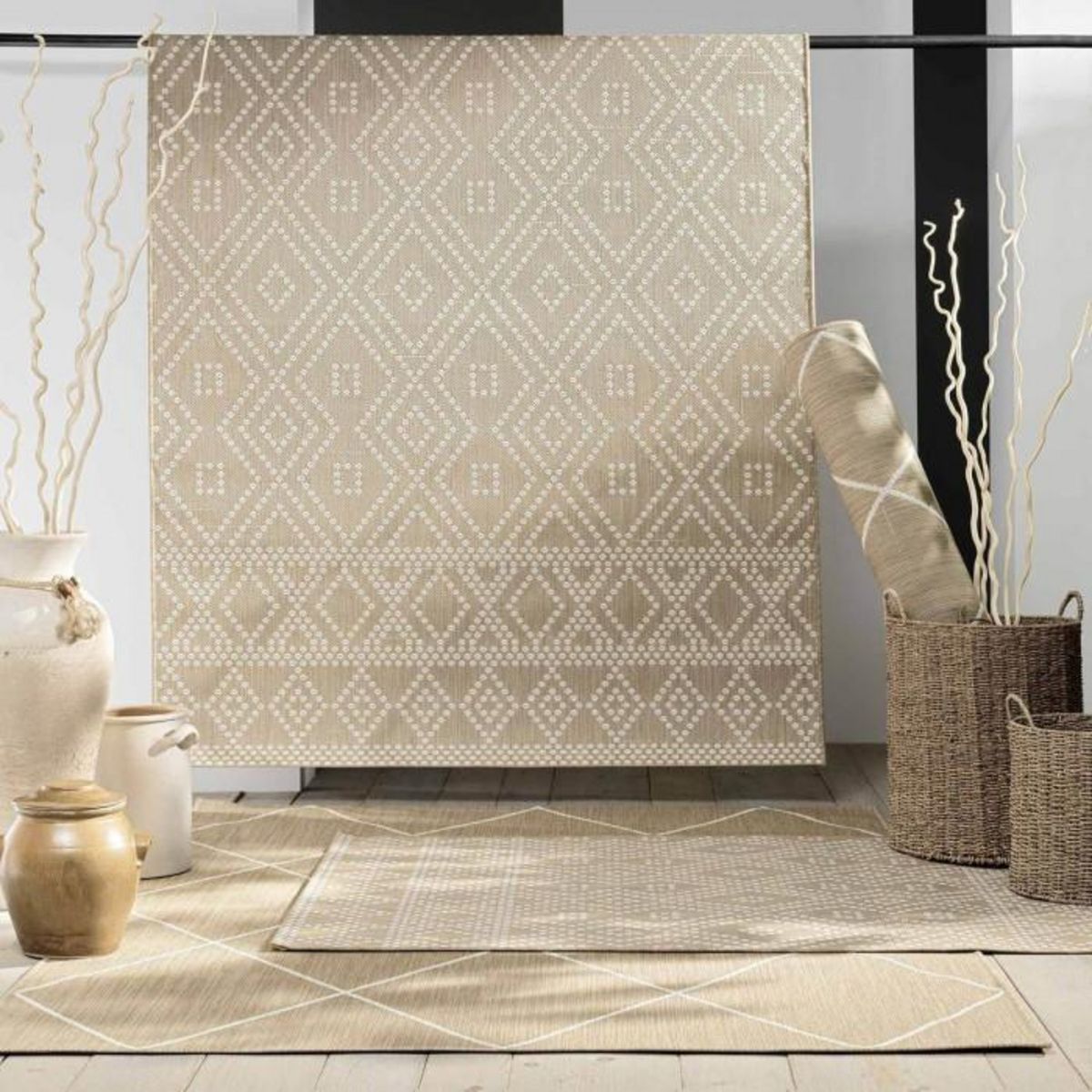 Paris Prix Tapis Déco  Damira  160x230cm Naturel