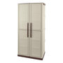 Voir la diapositive 1 : ART PLAST Armoire de rangement 2 portes 3 Etagères 70 x 39 x 165cm ARTPLAST