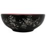 Voir la diapositive 2 : VIDAXL Vasque a poser noir et rouge rond Φ41x14 cm ceramique