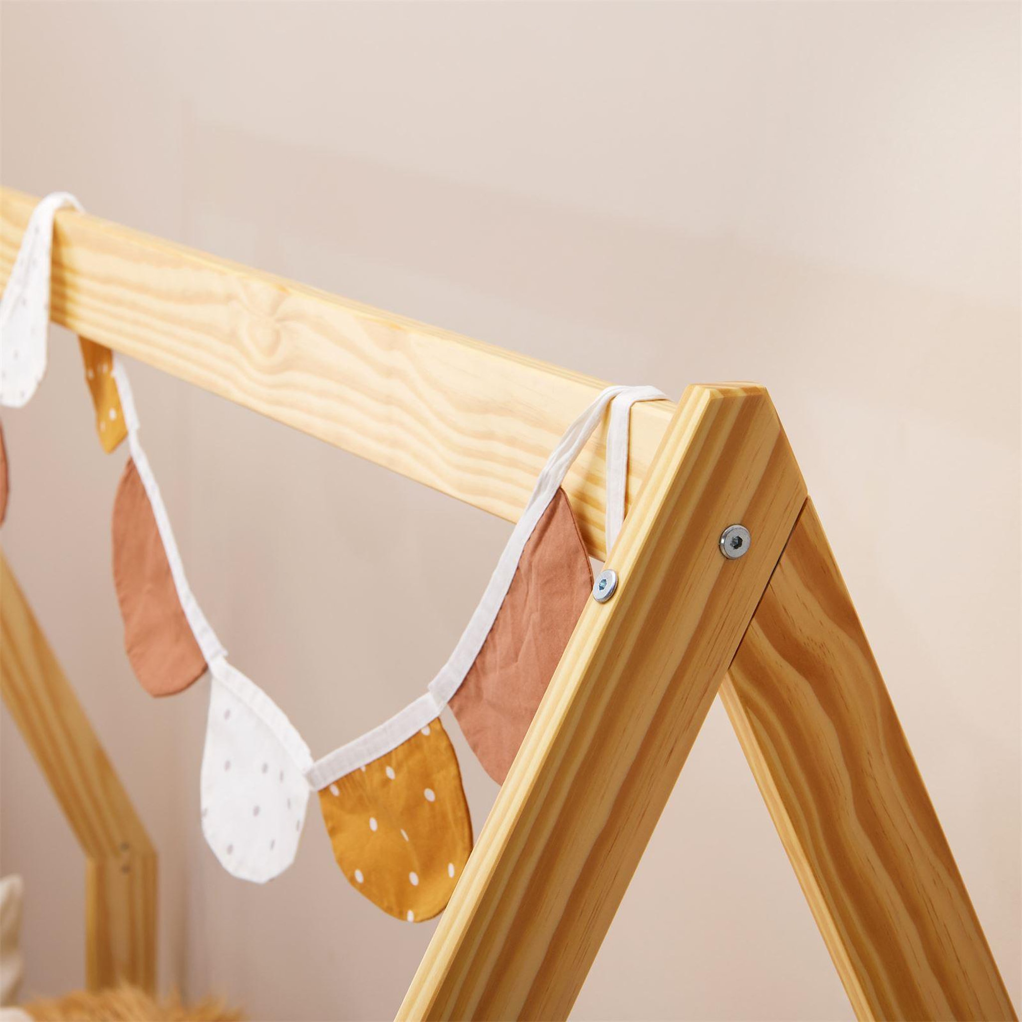 Voir la diapositive 6 : IDIMEX Lit cabane LUSIA 80 x 160 cm, en pin massif
