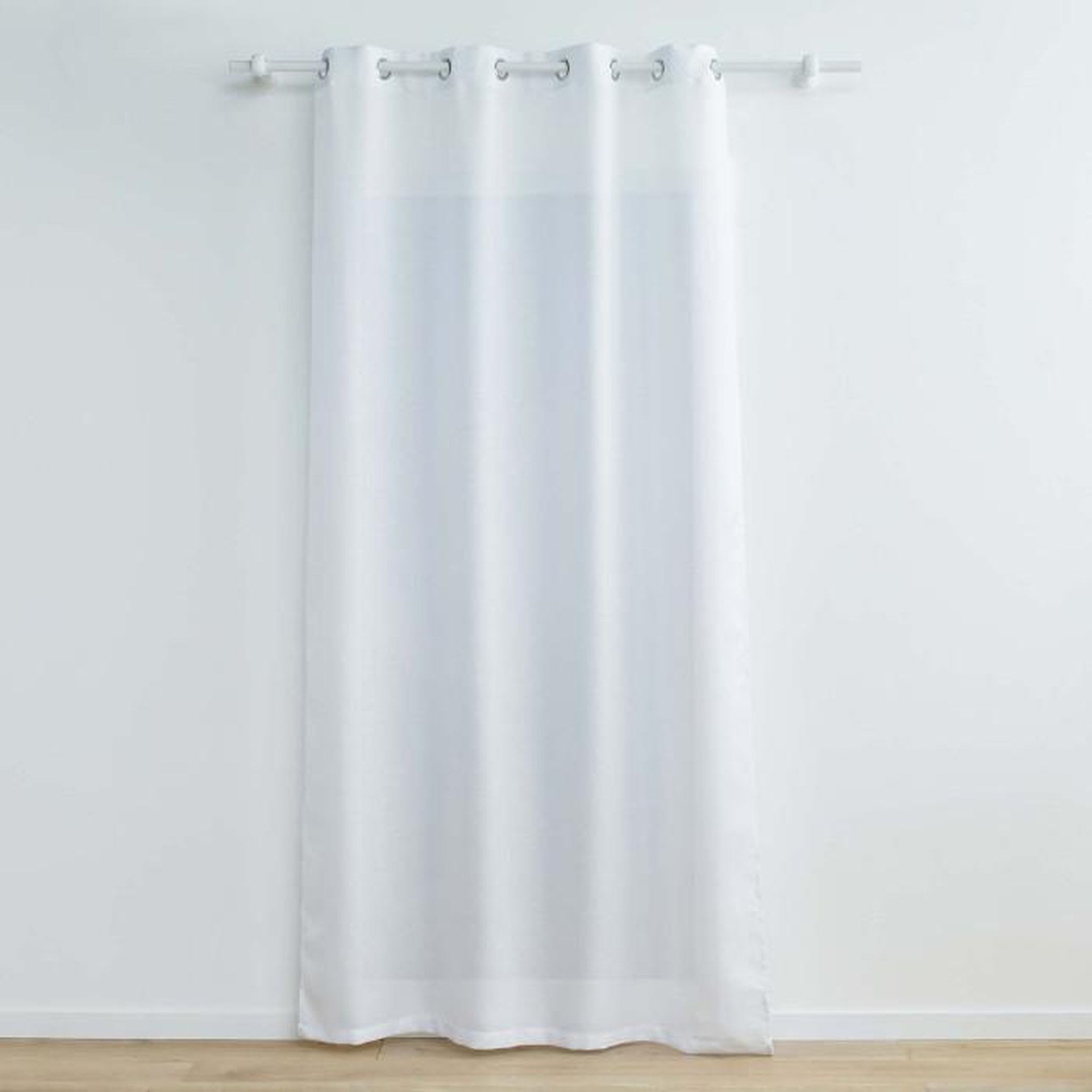Voir la diapositive 1 : Paris Prix Rideau à Œillets  Zeline  140x280cm Blanc