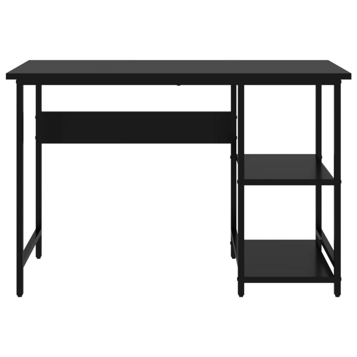 VIDAXL Bureau d'ordinateur Noir 105x55x72 cm MDF et metal