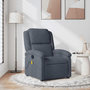 Voir la diapositive 1 : VIDAXL Fauteuil de massage inclinable gris fonce velours