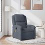 Voir la diapositive 1 : VIDAXL Fauteuil de massage inclinable gris fonce velours
