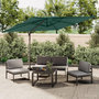 Voir la diapositive 1 : VIDAXL Parasol cantilever a double toit Vert 400x300 cm