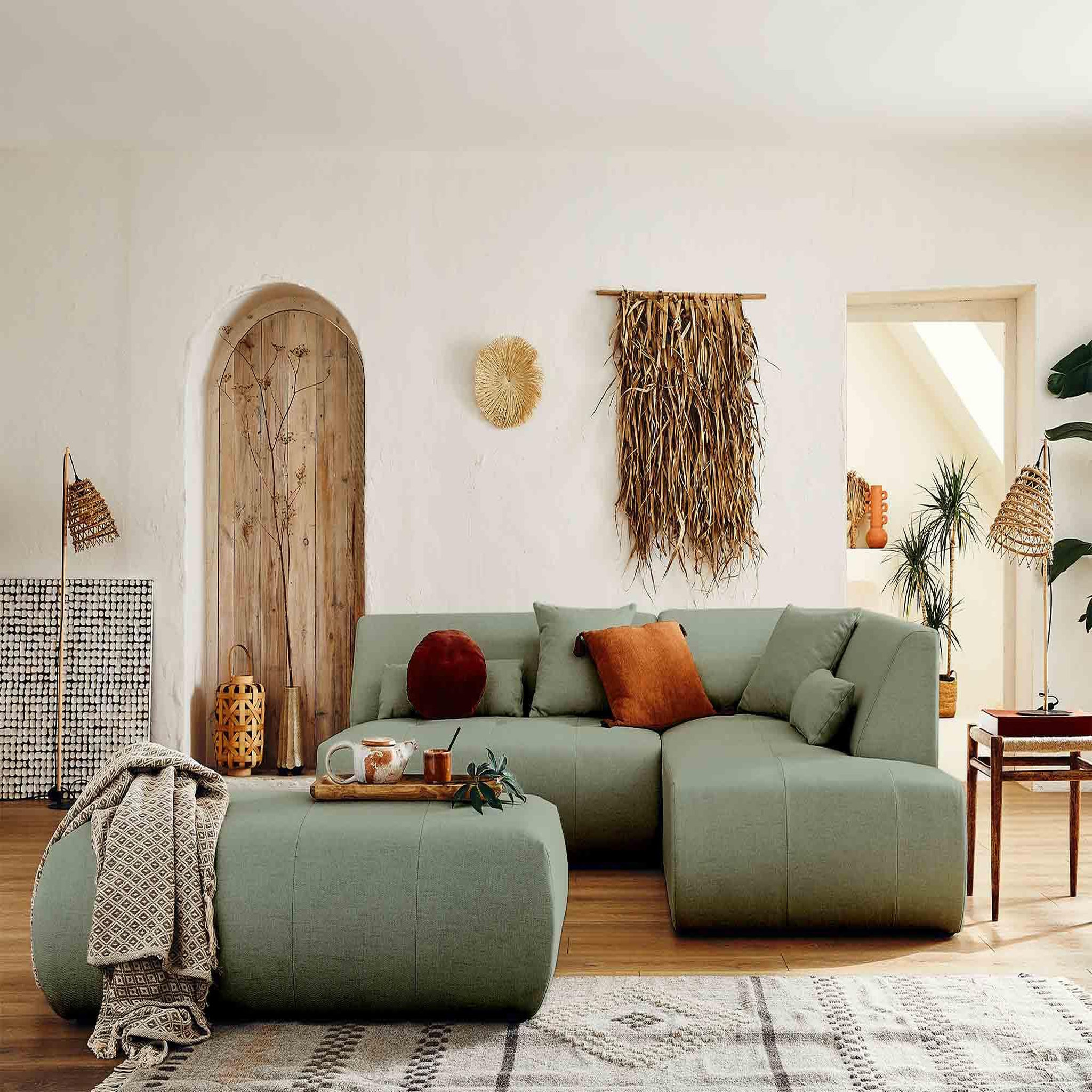 Voir la diapositive 4 : LISA DESIGN Onyx - pouf modulable - en tissu