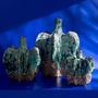 Voir la diapositive 3 : Paris Prix Vase Déco en Céramique  Naga  30cm Bleu Azur