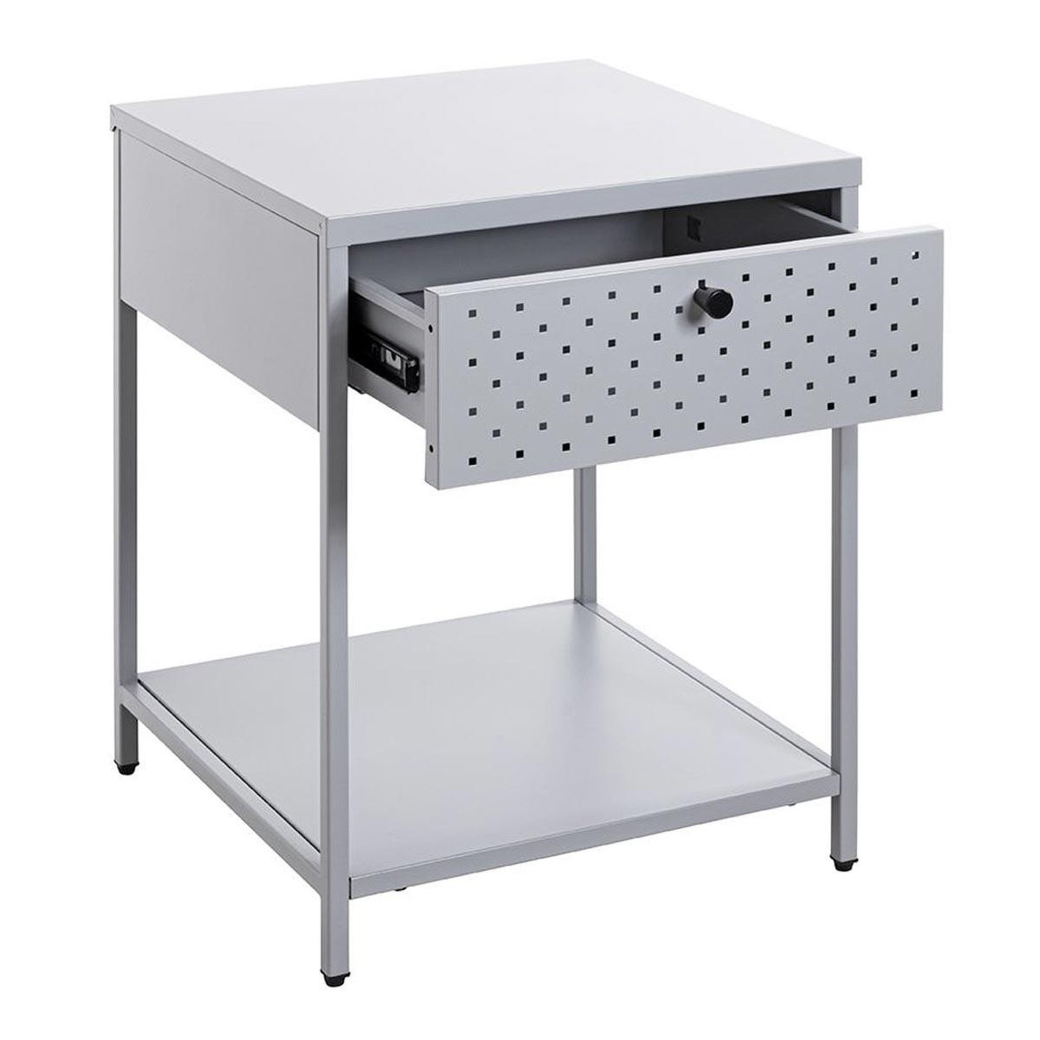 Voir la diapositive 3 : Paris Prix Table de chevet 1 tiroir  boston  53cm gris
