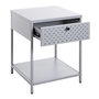 Voir la diapositive 3 : Paris Prix Table de Chevet 1 Tiroir  Boston  53cm Gris