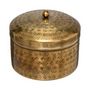 Voir la diapositive 2 : ATMOSPHERA Lot de 2 Boîtes Déco en Métal  Oasis  13cm Or