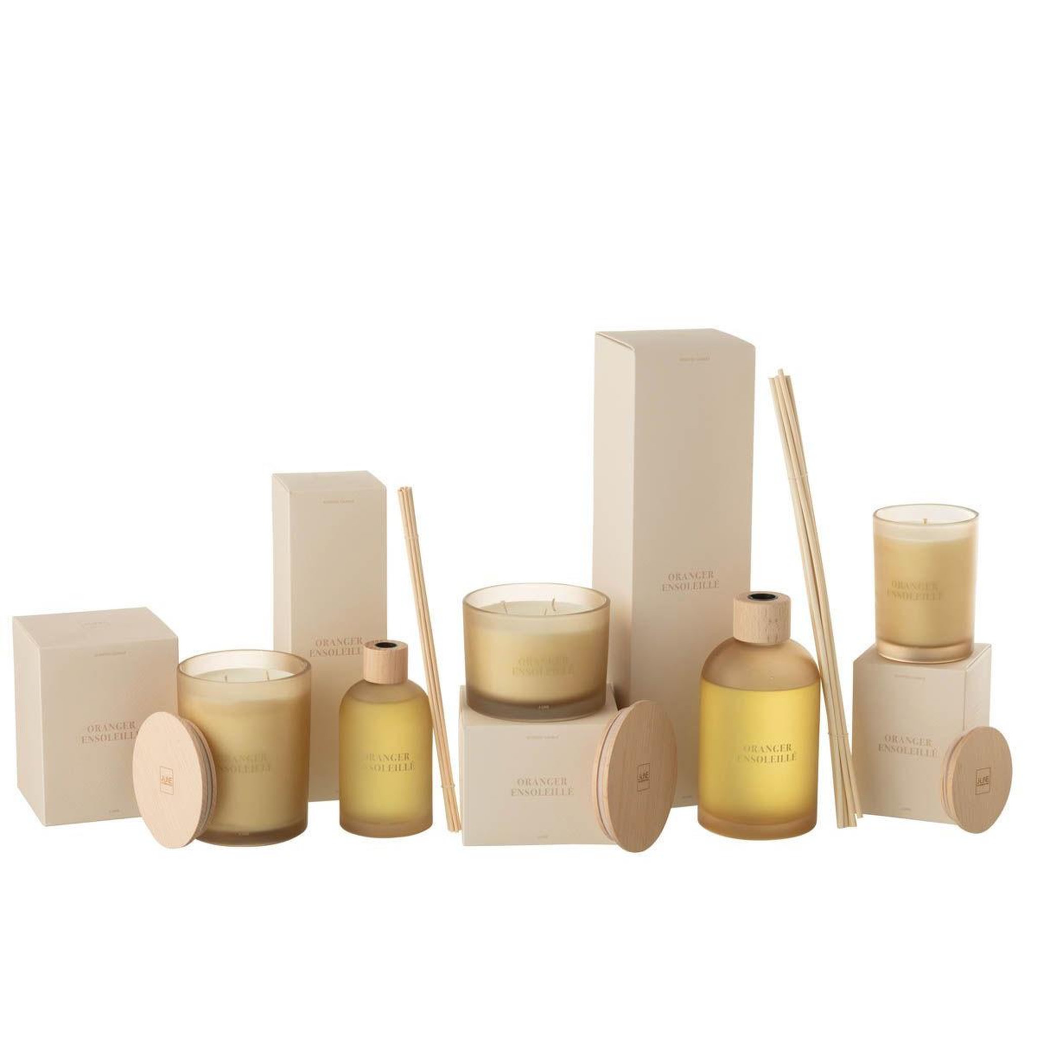 Voir la diapositive 4 : J-LINE Diffuseur de parfum  accords essentiels  250ml oranger ensoleillé