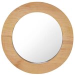 VIDAXL Miroir mural 40 cm Teck Rond