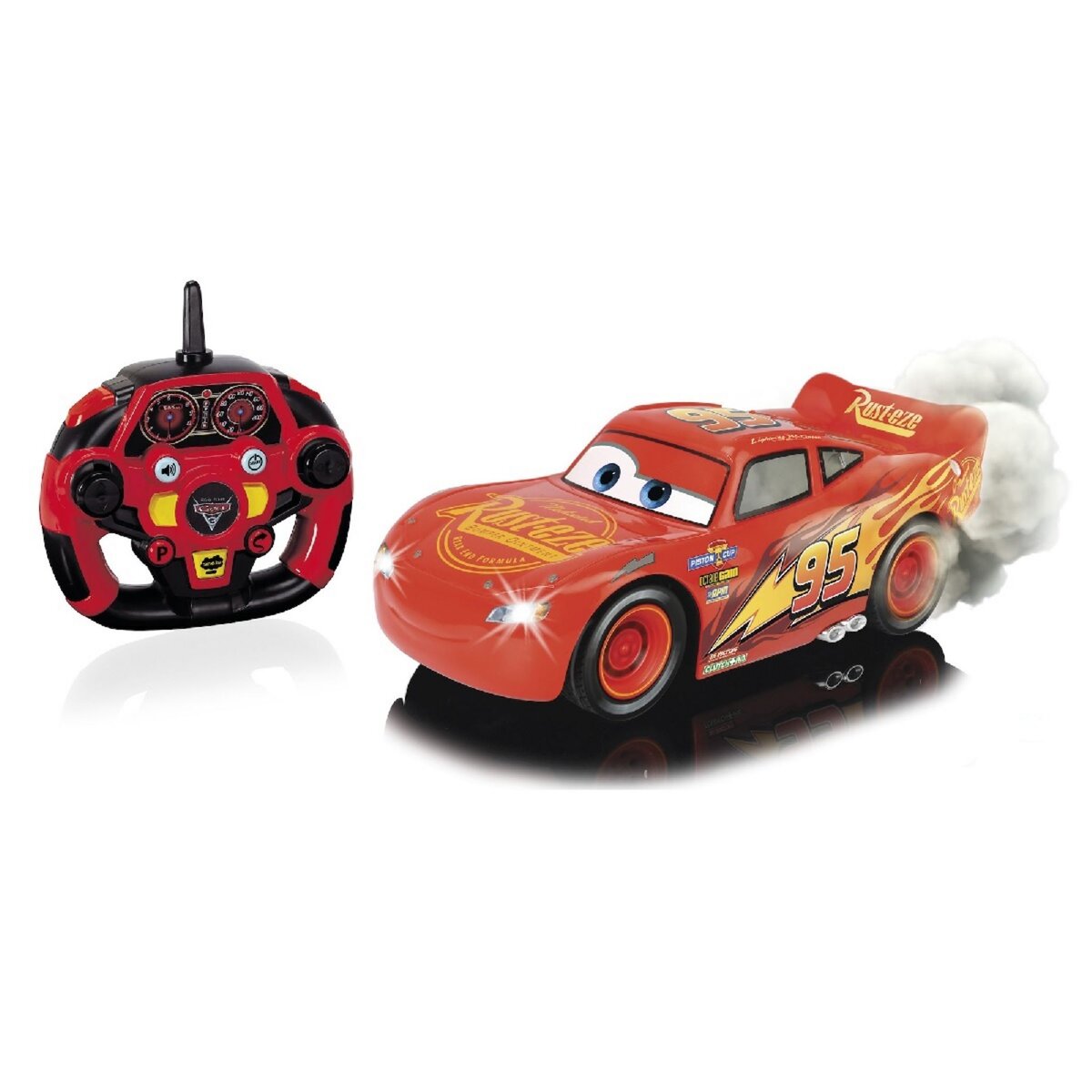 MAJORETTE Voiture Radiocommand e RC McQueen 1 16 Cars 3 pas cher