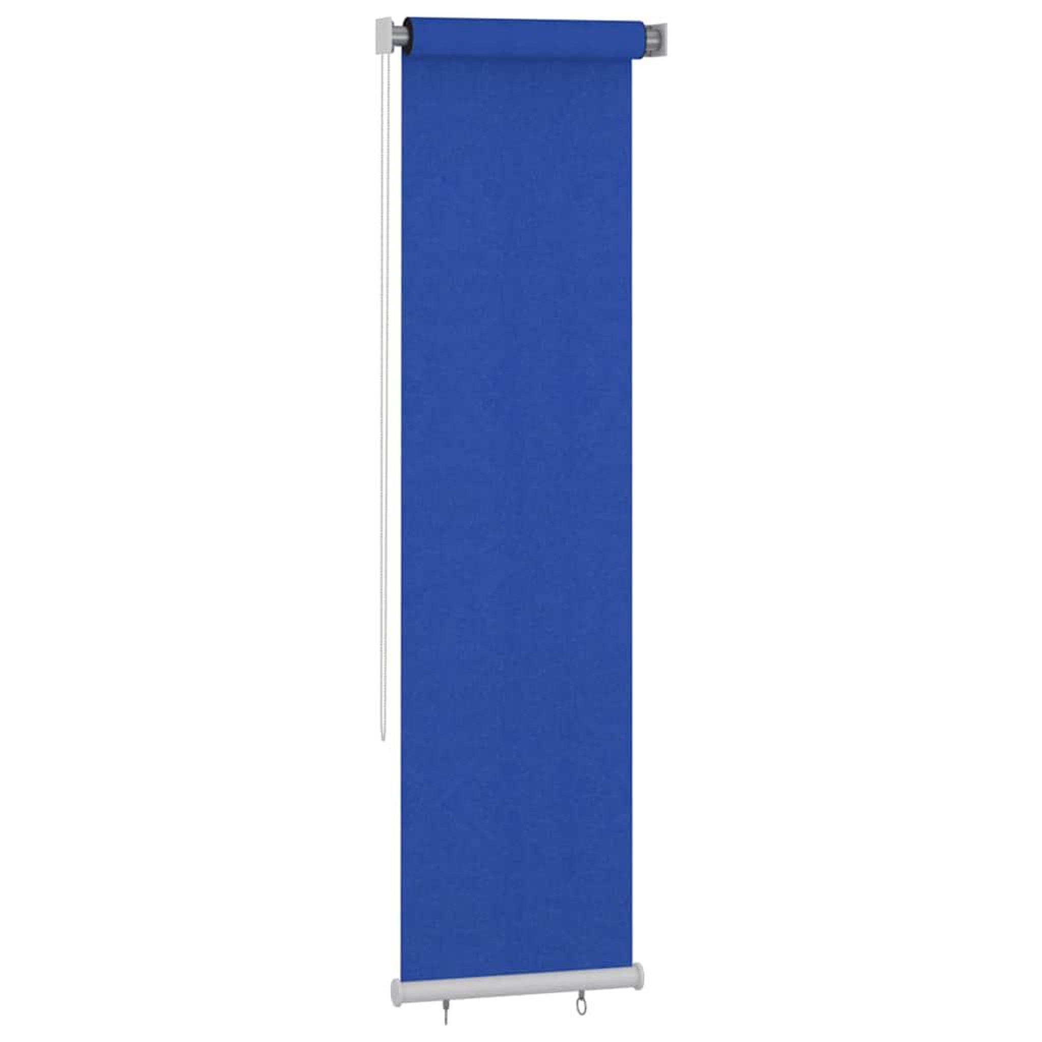 Voir la diapositive 2 : VIDAXL Store roulant d'exterieur 65 (l) x 230 (h) cm hdpe bleu