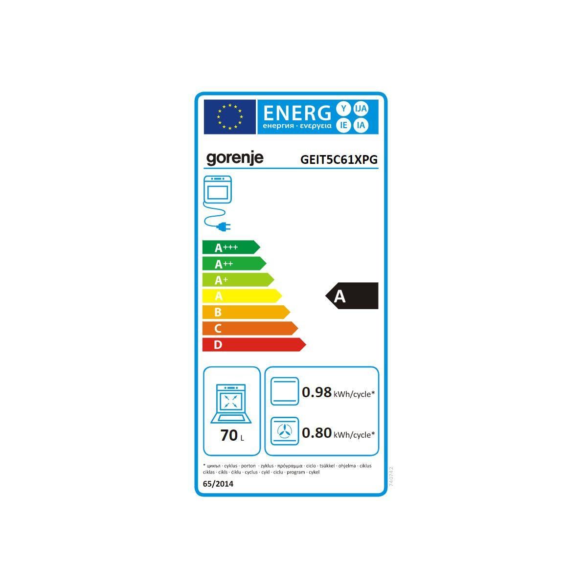GORENJE Cuisinière induction GEIT5C61XPG