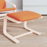 VIDAXL Repose-pied Jaune fonce 51x41x40 cm Tissu