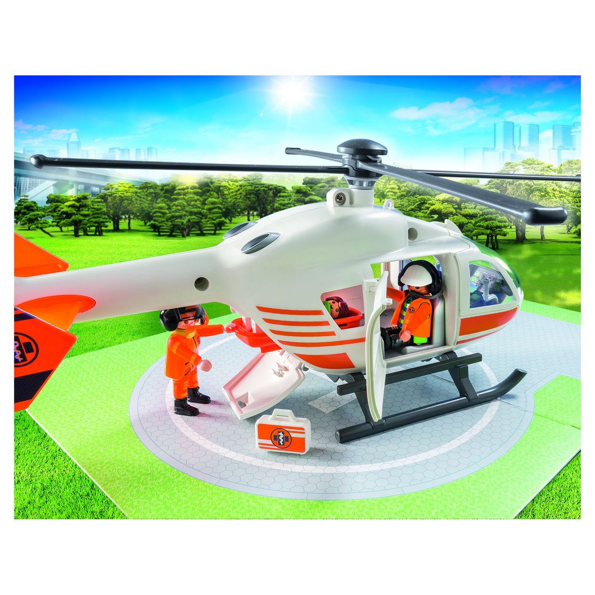 PLAYMOBIL 70048 - City Life - Hélicoptère de secours