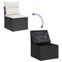 Voir la diapositive 3 : VIDAXL Salon de jardin 9 pcs avec coussins noir resine tressee