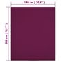 Voir la diapositive 4 : VIDAXL Drap-housse Jersey Bordeaux 180x200 cm Coton