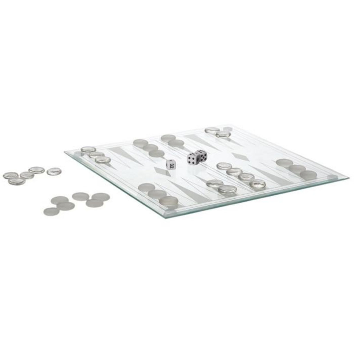 Paris Prix Jeu de Société  Backgammon  25cm Transparent