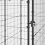 Voir la diapositive 5 : VIDAXL Chenil d'exterieur pour chiens Acier avec toit 110x220x180 cm