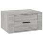 Voir la diapositive 2 : VIDAXL Table de chevet murale Sonoma gris 50x36x25 cm