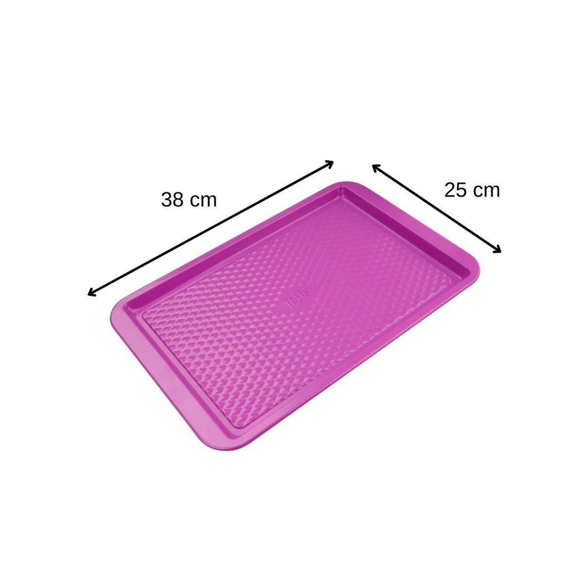 TASTY Plaque de four rectangulaire fuchsia 38 x 25 cm Tasty Pâtisserie