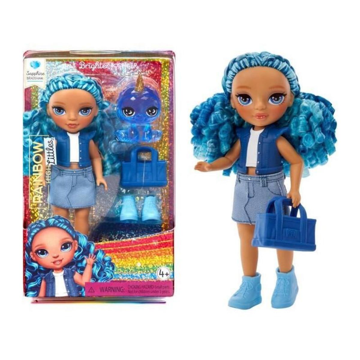 Rainbow High Littles - Poupée 15cm + animal de compagnie - Bleu - Des 4ans