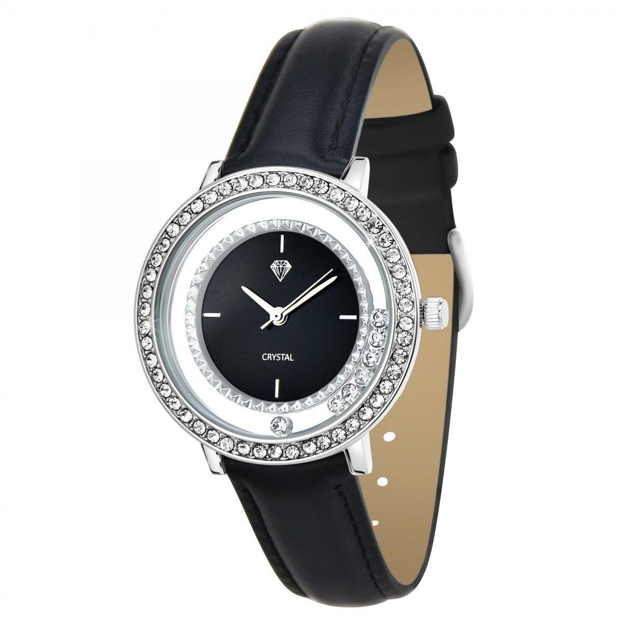 SC CRYSTAL Montre élégante Loane SC Crystal ornée de Cristaux scintillants