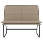 Voir la diapositive 3 : VIDAXL Banc Cappuccino 100x75x76 cm Similicuir