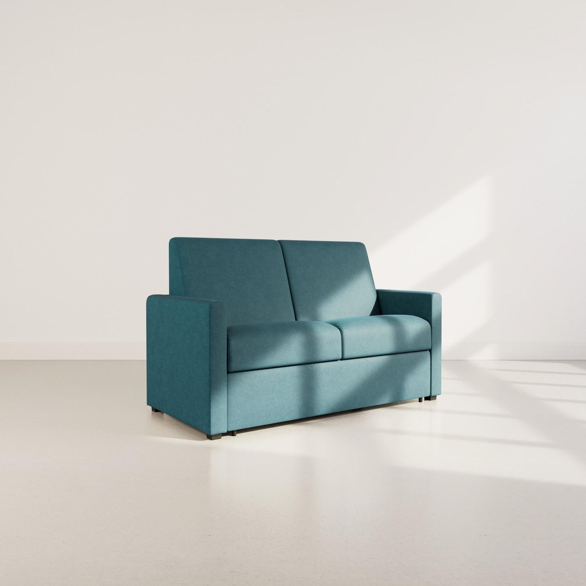 BEST MOBILIER Julia - canapé 3 places convertible express couchage quotidien 140 cm matelas 14 cm en tissu